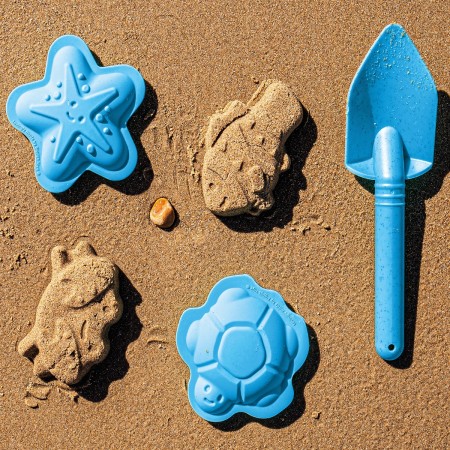 Artiwood - Bigjigs - Silicone Toy - Ocean Blue Sand Moulds