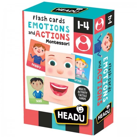 Headu Montessori Flashcards Emotions and Actions Artiwood