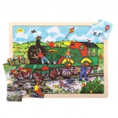 Large Tray Puzzle - Train
