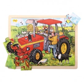 Large Tray Puzzle - Tractor