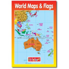 World Map & Flags Wipe Clean Book